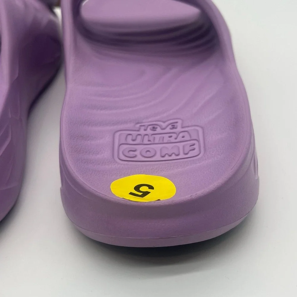 Teva Apretrail Comf Slide Lupine Purple Women's Size 5 Casual Camping Recovery